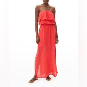 MICHAEL STARS NWOT TARA GAUZE MAXI DRESS